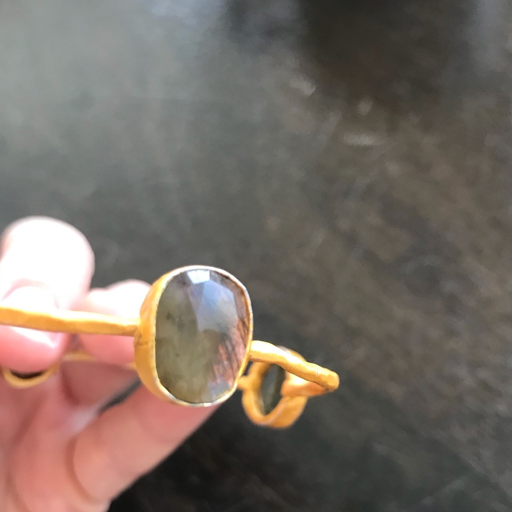 Raw gemstone bangle - Picture 6 of 8